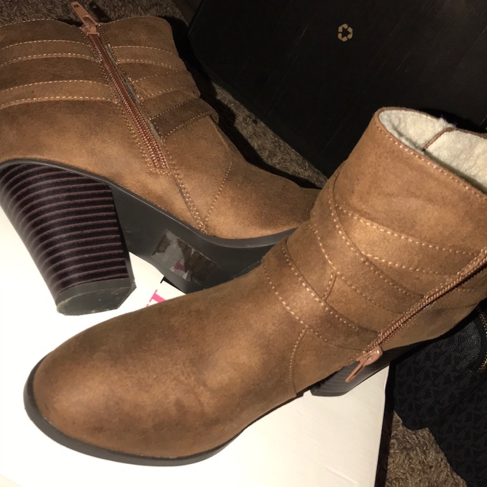Brown booties